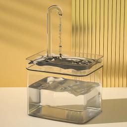 Cat Water Fountain Auto Filter Transparente Cat Drinker USB Mudo Elétrico Recircular Filtragem Bebedor para Gatos Dispenser de água - Image 1