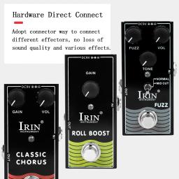 IRIN-guitarra elétrica Compressão Pedal, Overdrive distorção, Chorus Delay Effect, True Bypass, acessórios - Image 4