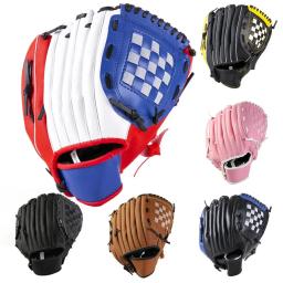 Luvas de beisebol do falso couro crianças adulto mão esquerda treinamento prática softball luvas de beisebol alta qualidade luvas esportivas - Image 1