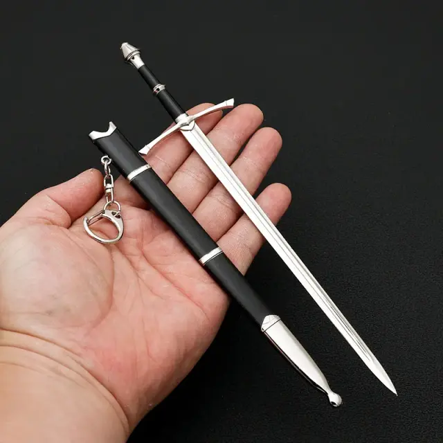 Espada de Strider Aragorn em Miniatura - Modelo Colecionável de 22 cm com Bainha, Não Afiada