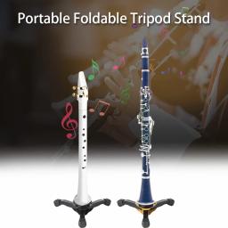 Suporte de tripé dobrável portátil, antiderrapante, acessórios para instrumentos de sopro, adequado para clarinete, trompete, flauta, oboé, saxofone - Image 1