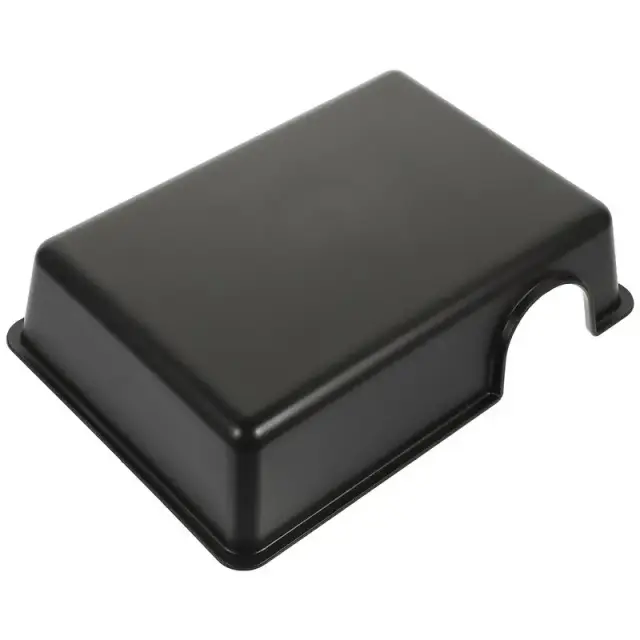 Abrigo Plástico para Répteis e Anfíbios - Espaço de Reprodução e Esconderijos para Aranhas, Dimensões 23,8x16,8x5,7 cm, Preto