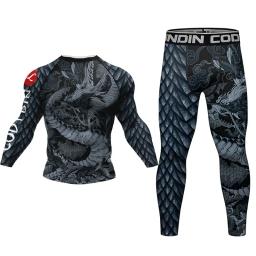 Full Body Compression Boxing Jerseys para homens e mulheres, shorts MMA, camiseta Jiu Jitsu, conjuntos de calças, Rashguard Bjj, ternos de boxe, roupas Rash Guard - Image 4