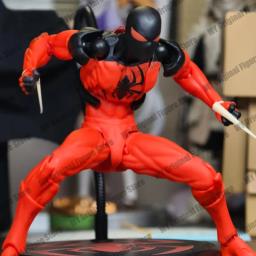 Messtooys escarlate vizinho spiderman figura ct brinquedos preto vermelho homem aranha estatueta bagunça brinquedos figura de ação modelo presentes brinquedos do miúdo - Image 6