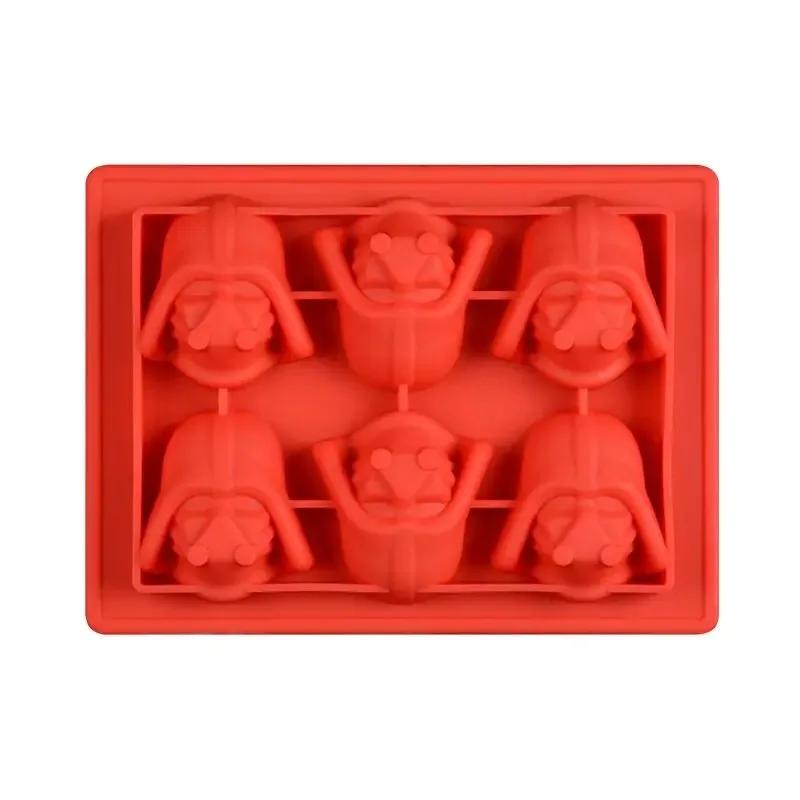3D Cartoon Silicone Mold para cozimento, Ice Cube Sabonetes, Forma de gesso, Molde de gesso para Star War Fãs, Chocolate, Gummy, Candy, Jello - Image 1