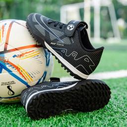 Botas de futebol antiderrapantes infantis, chuteiras de futebol, sapatos de futebol, botas ultraleves, chuteiras de futebol, campo, menino, meninas, crianças, qualidade superior - Image 2