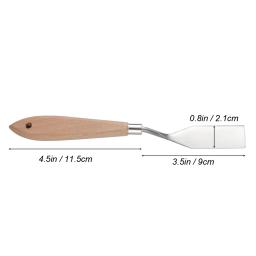 Espátula de metal para pintura, Ferramentas de pintura Premium, Raspador de mistura, Aquarela Oil Crafts Supplies, 17 Palette Knife - Image 4