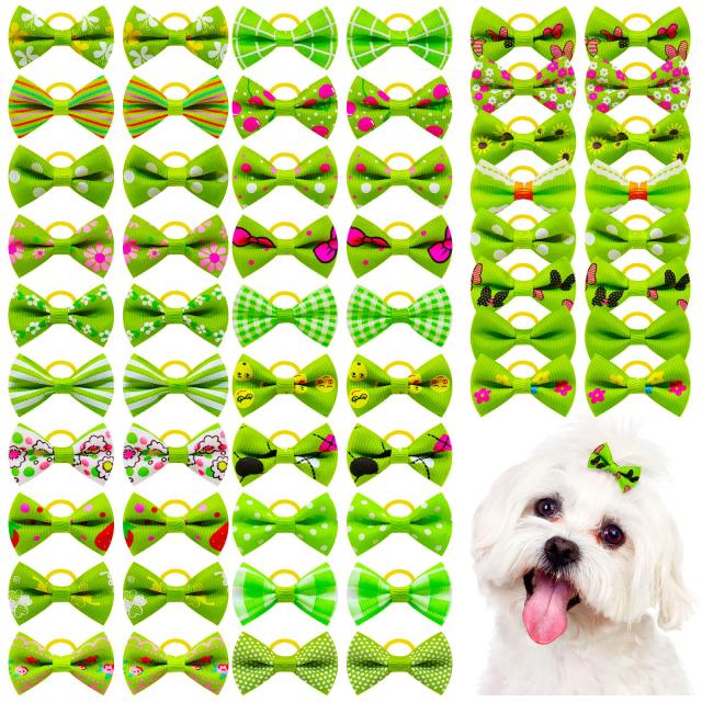 Conjunto de 10/20/30 Laços Decorativos para Cães Pequenos com Acessórios de Cuidado e Estilo