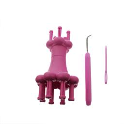 Conjunto de ferramentas de tricô de cabeça dupla para DIY, fio francês, corda de lã, boneca, Dolly Craft, Spool Loom Maker, Crochet e agulha, 1 conjunto - Image 5