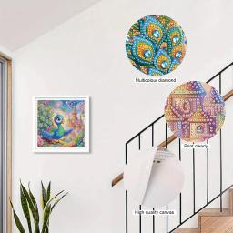 DIY Special Shape Diamond Painting Kits para Iniciantes, Beautiful Peacock, 5D Wall Decoration, Home Gift - Image 6