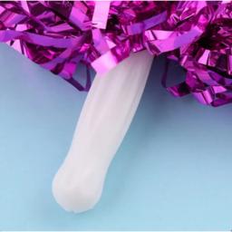 Dedo tipo Cheer Pom-poms para o bebê Gênero Revelar, Decoração para Casamento e Festa de Aniversário, Punho Colorido, Baby Shower - Image 3
