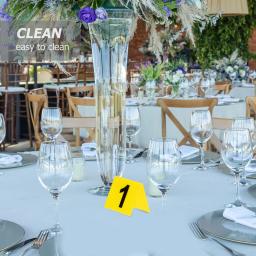 Marcador acrílico com número e números de dupla face Marcadores para banquete de casamento Restaurante Evidência de mesa de restaurante Jogo - Image 4