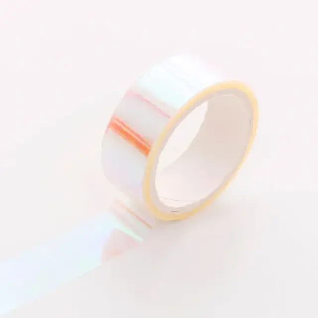 Fita Holográfica Prismática Glitter para Ginástica Rítmica - Hoops Stick de 500cm para Decoração e Equipamentos Fitness - 1 Unidade Nova