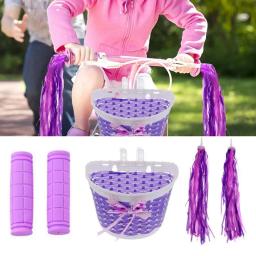 Cesta de bicicleta com apertos de guiador e borlas streamers meninos meninas mountain road bicicleta equipamentos ciclismo acessório - Image 3
