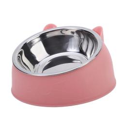 Tigela de gato e cão sem deslizamento, alimentador de animais, base para filhotes, comida e água potável, protetor de segurança inclinado, 15 graus, acessórios para animais, 100ml - Image 5