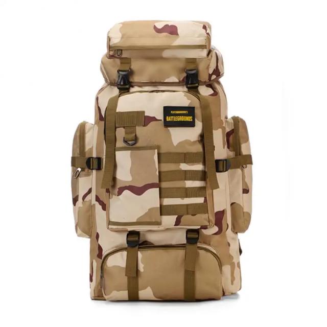 Mochila Tática Impermeável 80L para Exércitos, Treinamentos Militares, Caça e Aventura ao Ar Livre