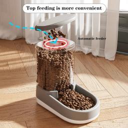 Alimentador automático de água para cães e gatos, grande capacidade, transparente, visível, alimentação automática para animais de estimação, suprimentos de rega fluida - Image 3