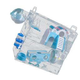 Área de jogo clara da gaiola para animais pequenos, casa do hamster, fácil limpa, animal pequeno, gerbil, gerbos, hamsters, ratos - Image 3