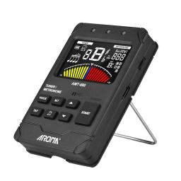Aroma Amt-600 Guitar Tuner, Metrônomo e Gerador de Tons, 3-em-1 recarregável, LCD de 2,5 Polegada cores, ferramentas de instrumento de cordas - Image 3