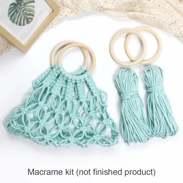 Kit de Macramé para Iniciantes: Variedade de Cores, Saco Oco Prático e Projetos DIY Artesanais