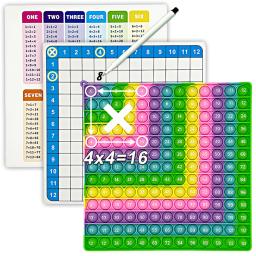Multiplicação Prática Jogos de Tabuleiro com Erasable Card Pen, Times Table Learning, Matemática Brinquedos Pop, Manipulativos, Papelaria Infantil, 1-12 - Image 2
