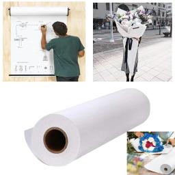 Rolo de papel kraft branco para artes e ofícios, 2m/5m/10m/x 38cm, para colorir e desenhar, cavalete, materiais de arte recicláveis para aquarela - Image 1