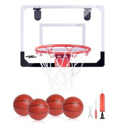 Mini basquete hoop porta montado suporte basquete jogo bola interior sem broca jogo basquete presente da criança - Image 5