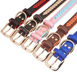 Coleira de couro PU personalizado, Anti-Lost ID Tag, placa de identificação de gravura grátis para cães pequenos, médios e grandes, Pitbull - Image 3