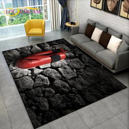 3D luvas de boxe boxer luta área tapete grande, tapete tapete para sala de estar quarto sofá capacho decoração, crianças antiderrapante tapete - Image 3