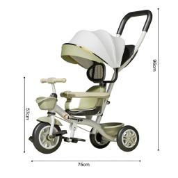 Novo Carrinho de bebê ao ar livre bicicleta portátil leve carrinho infantil triciclo - Image 6