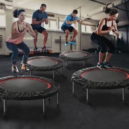 Mini trampolim salto para crianças, Indoor Home Gym Fitness, Jumping Bed, Fit para esportes, Weight Loss Training, Park, 40 Polegada - Image 2