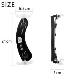 ﻿   1/8 3/4-4/4 violino ombro resto ajustável violino almofada de ombro com almofada de esponja anti lobo preto/branco pés violino acessórios - Image 3