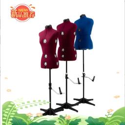 Capa completa de costura feminina alfaiate arte manequim para design, vestido de busto, suporte para corpo, base de metal ajustável, E218, 4 estilo - Image 1