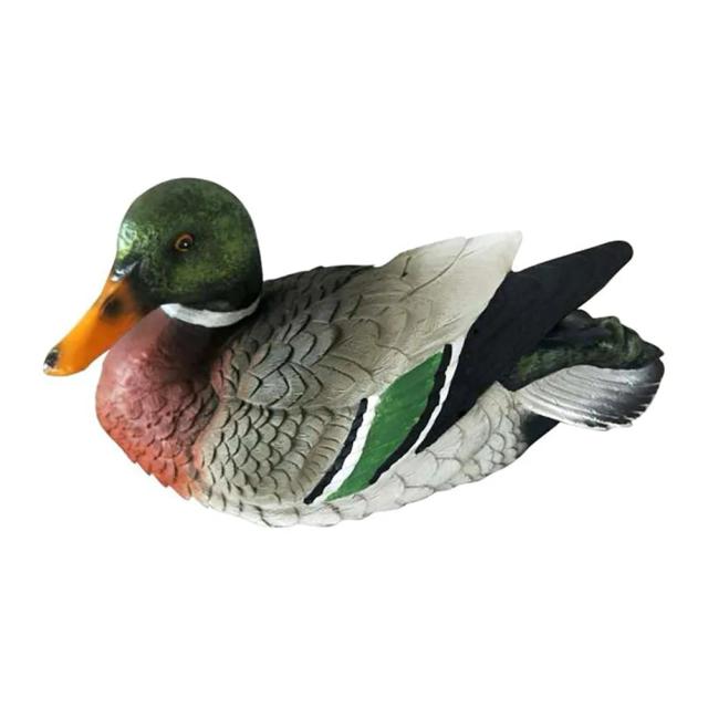 Decorações Flutuantes em Resina para Jardins: Pato Selvagem e Cisne Realistas para Lagoas e Ambientes Externos