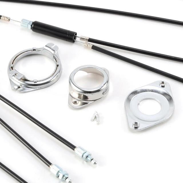 Conjunto Completo de Cabos de Freio para BMX com Rotor Superior e Inferior - Dianteiro e Traseiro