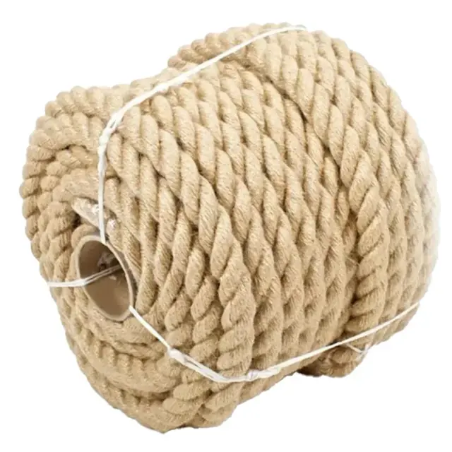 Corda de Juta Natural para Jardinagem - Clássica e Rústica em Tom Marrom com Comprimento Generoso