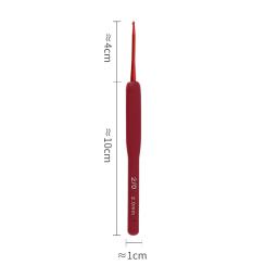 1 pçs 2mm-6mm ganchos de crochê agulha de tricô silicone lidar com agulhas de crochê de alumínio para tecelagem costura acessórios de tricô - Image 5