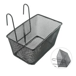 Cesta de bicicleta cesta dianteira ao ar livre cestas acessórios da bicicleta ciclismo grandes capacidades malha metal compras scooter - Image 6