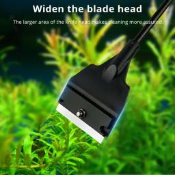Aquário Algas Raspador Cleaner Long Handle Destacável Tanque Navalha Lâmina Vidro Cleaner Ferramenta Aquário Cleaner Brush - Image 5