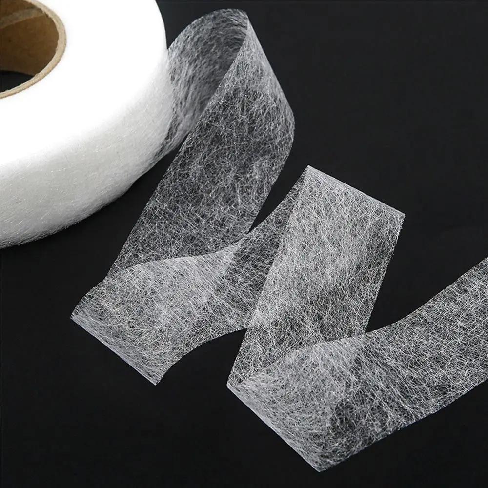64 metros dupla face interlining tecido adesivo roupas ferro na bainha fita entrelaçamento web lining tecido diy acessórios de costura - Image 1