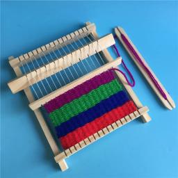 Tear de tecelagem de madeira para crianças, Fio artesanal, DIY Hand Knitting Machine, Brinquedos educativos - Image 2