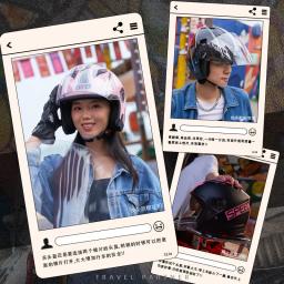 Capacete de rosto aberto para motocicleta, para homens e mulheres, lente dupla, viseira solar, protetor facial, leve, scooter, bicicleta, retrô, 3/4 - Image 4