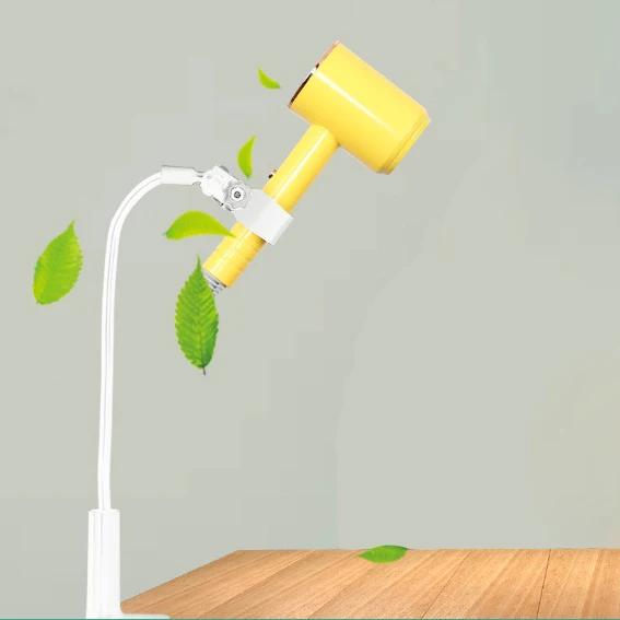 Secador de Cabelo 360° Ajustável para Cães e Gatos com Suporte Dobrável e Grampos de Fixação
