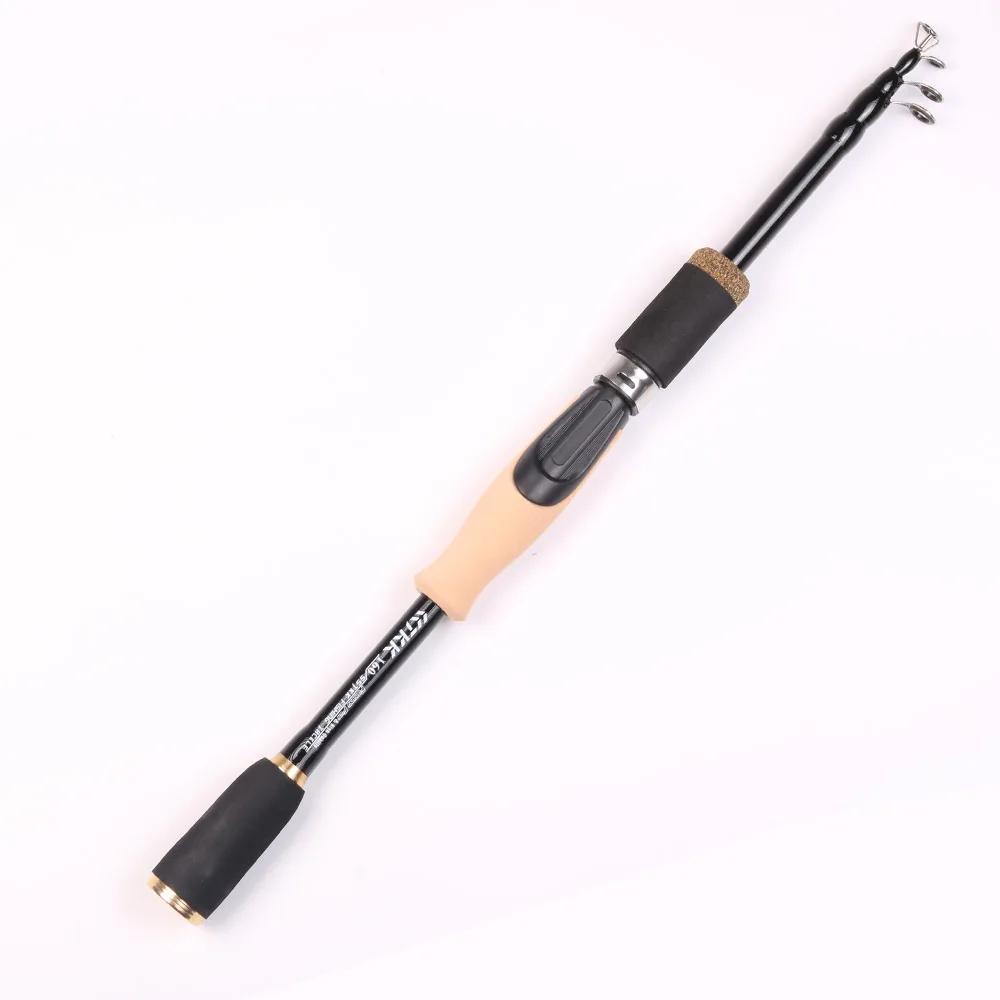 Alimentador De Fibra De Carbono para Isca De Pesca, Spinning e Fundição Rod, Cortiça Durável, Punho De Madeira, Baitcasting, Travel Tackle, 1.6m, 1.8m, 2.1m, 2.4m - Image 1