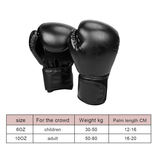 Luvas de Boxe Profissionais Respiráveis para Crianças e Adultos - Ideal para MMA, Taekwondo, Muay Thai e Lutas, Disponíveis em 6 OZ e 10 OZ