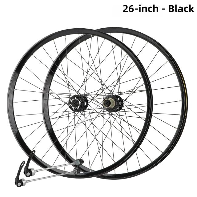 Conjunto de Rodas MTB 26/27.5 Freio a Disco Liberação Rápida Eixo Passante 120 Cliques Catraca Alta Dirt Jump Trilha