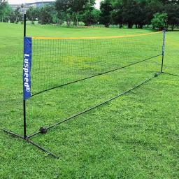 Portátil dobrável padrão profissional badminton net indoor esportes ao ar livre vôlei tênis treinamento redes quadradas malha - Image 3