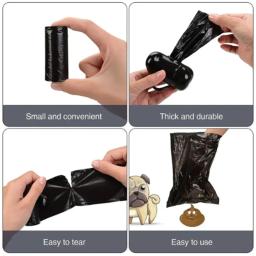 Biodegradável Pet Cocô Sacos com Breakpoint, Cão e Gato Cocô Sacos, grosso, Limpeza ao ar livre, Puppy Pooper Scooper, 1 Rolo, 100Rolls - Image 3
