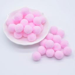 100 pçs 15mm pompons macios coloridos fofos de pelúcia artesanato diy casamento decoração para casa cola em grampos de cabelo acessórios para chapéu - Image 3