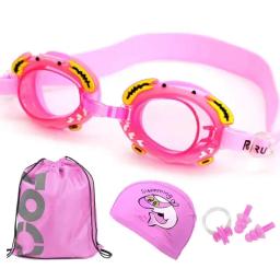 Meninos e meninas natação tampão anti nevoeiro nadar óculos de ouvido silicone plug com saco de armazenamento para crianças natação acessórios conjunto - Image 5